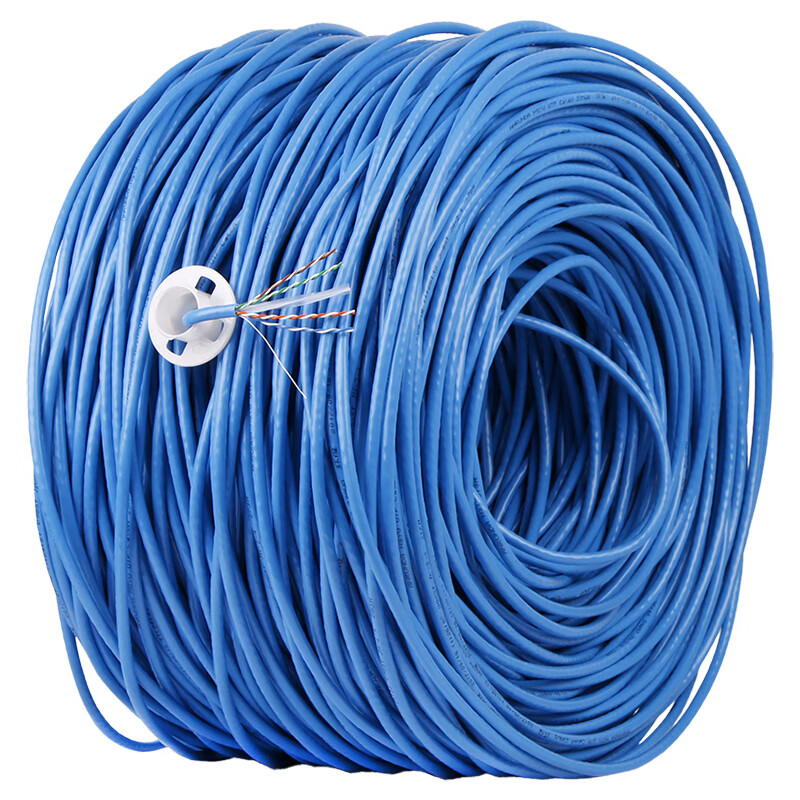 Cat6纯无氧铜超五类六类网线 工程千兆监控PoE双绞网络线300米箱深度解析